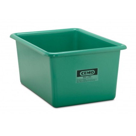 Contenedor GRP rectangular 550 litros modelo estándar verde